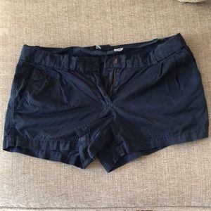 Navy J. Crew chino shorts